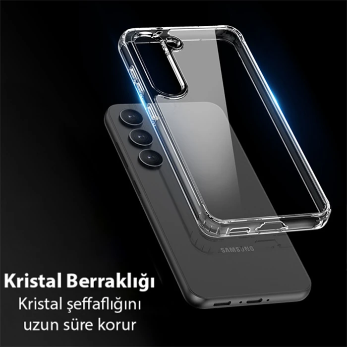 Dux Ducis SM Galaxy S23 Plus Clin Series Shockproof Şeffaf Silikon Kılıf-(5775) - Şeffaf 2