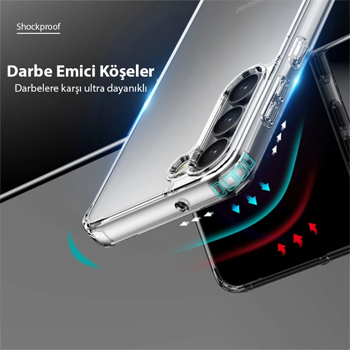 Dux Ducis SM Galaxy S23 Plus Clin Series Shockproof Şeffaf Silikon Kılıf-(5775) - Şeffaf 2