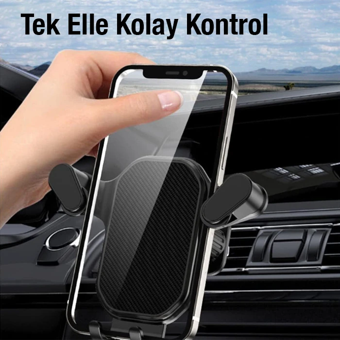 ALLY Z1S Araç İçi Havalandırma Telefon Tutucu-(5775) - Siyah