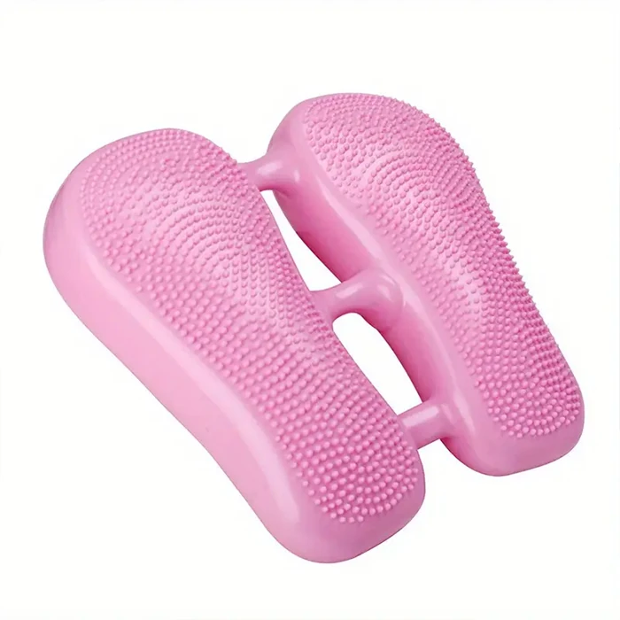 EZERE Ayak Denge Pedalı Egzersiz Aleti Ev Fitness İçin Şişme Mini Stepper-(5775) - Pembe
