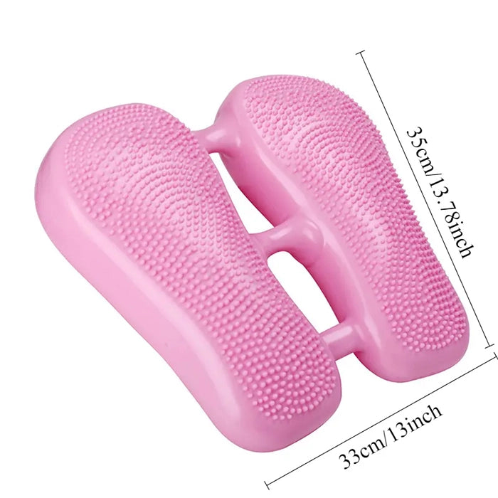 EZERE Ayak Denge Pedalı Egzersiz Aleti Ev Fitness İçin Şişme Mini Stepper-(5775) - Pembe