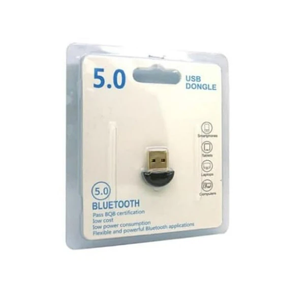 ALLY V5.0 USB Bluetooth 5.0 Dongle Bluetooth Adaptör CSR-(5775) - Siyah