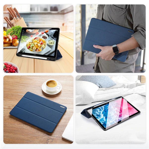 DUX DUCİS Huawei MatePad Pro 10.8 Kılıf Kalem Yerli Soft Tpu Mıknatıslı Domo Kılıf  MediaPad M6-(5775) - Mavi