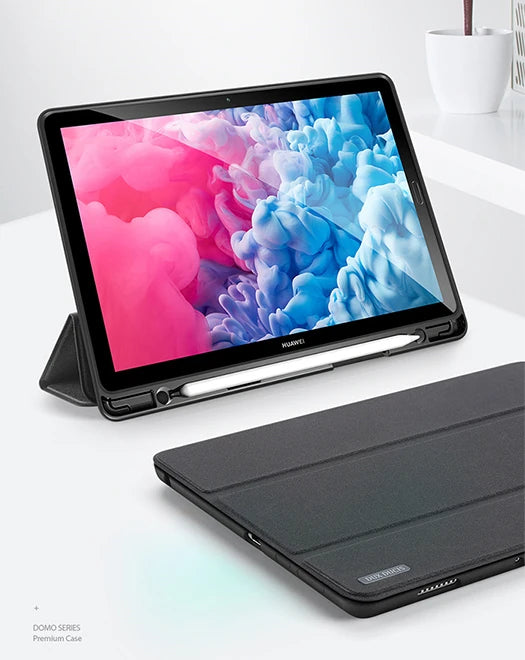 DUX DUCİS Huawei MatePad Pro 10.8 Kılıf Kalem Yerli Soft Tpu Mıknatıslı Domo Kılıf  MediaPad M6-(5775) - Mavi