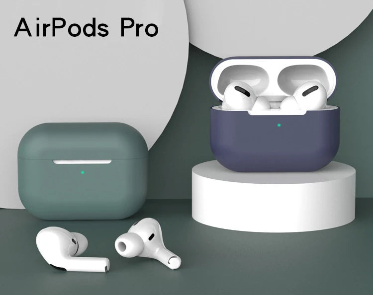 Ally Apple Airpods Pro İnce Slim Silikon Kılıf-(5775) - Açık Mor