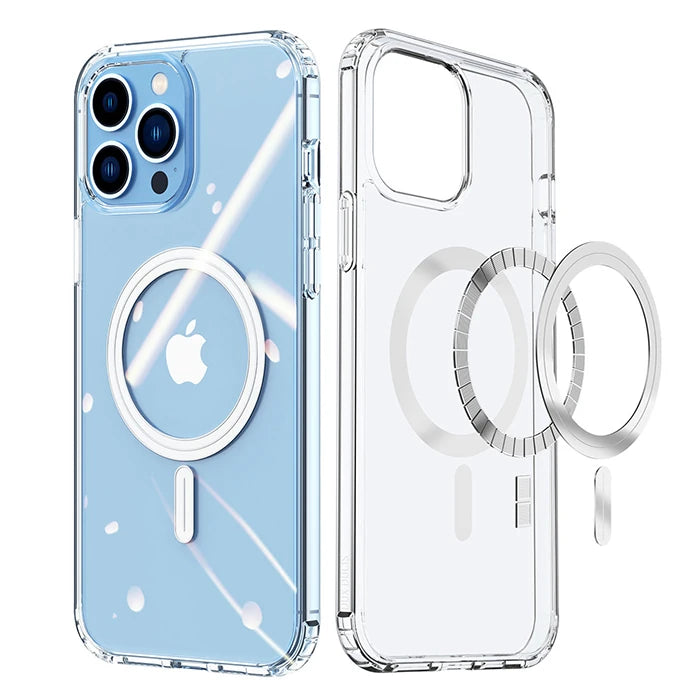 Dux Ducis Clin Mag Series iPhone 13 Pro Max 6.7 Magsafe Uyumlu Manyetik Silikon Kılıf-(5775) - Şeffaf 2
