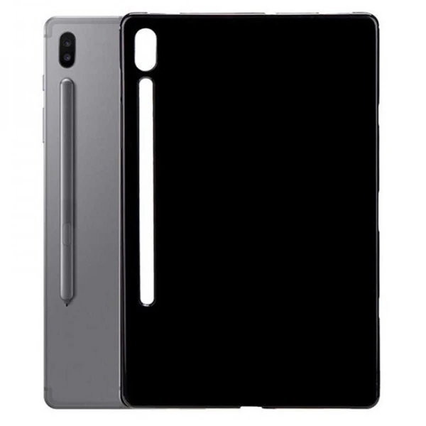 ALLY Galaxy Tab S8 Plus S7 Plus S7 FE T970 Ultra Koruma Silikon Kılıf-(5775) - Siyah