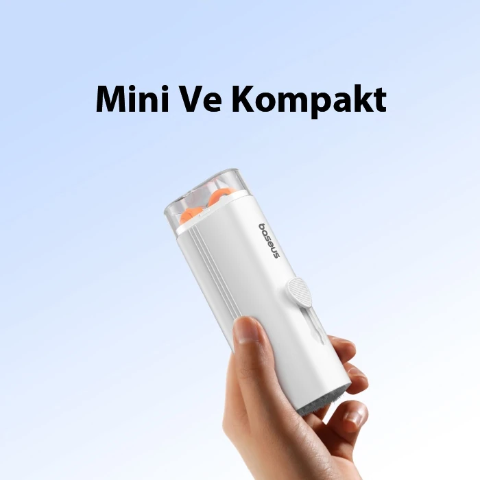 Baseus Ultraclean Serisi Taşınabilir Çok Fonksiyonlu Elektronik Cihaz Temizleme Seti-(5775) - Beyaz