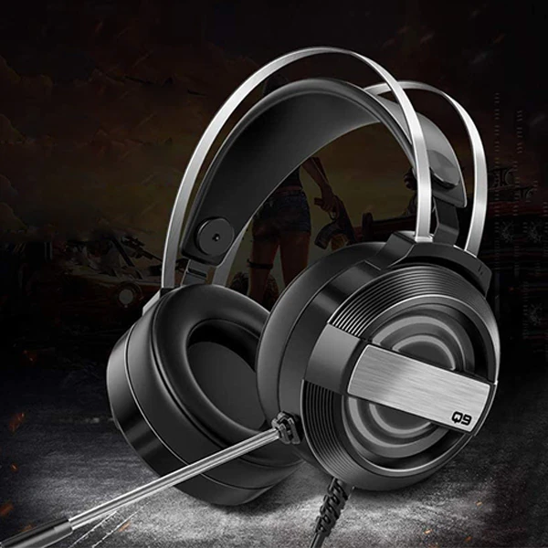 ALLY MC Q9  Gaming Headset 3.5MM Oyuncu Kulaklığı-(5775) - Siyah