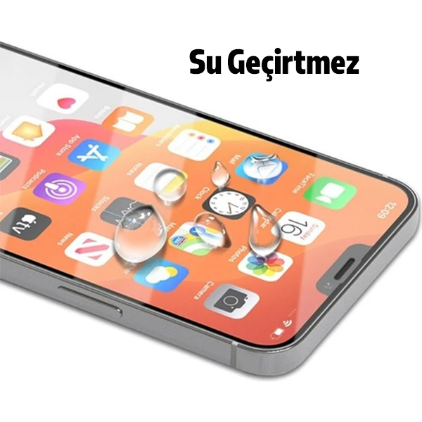 BEST iPhone 12 Pro Max 6.7 9H 3D Tempered Full Cam Ekran Koruyucu-(5775) - Siyah
