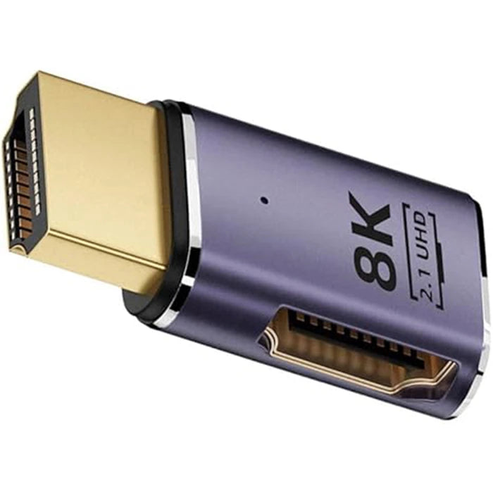 ALLY HDMI To HDMI 8K 2.1UHD Mıknatıs Başlıklı Çevirici Otg Adaptör-(5775) - Füme
