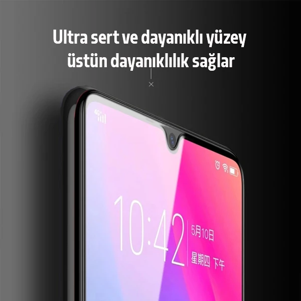 Ally SM Galaxy A32 Full Glue-Tempered Cam Ekran Koruyucu-(5775) - Siyah