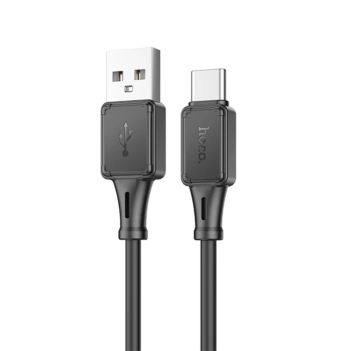 HOCO X101 Assistant USB to Type-C 3A Hızlı Şarj ve Data Kablosu-(5775) - Siyah