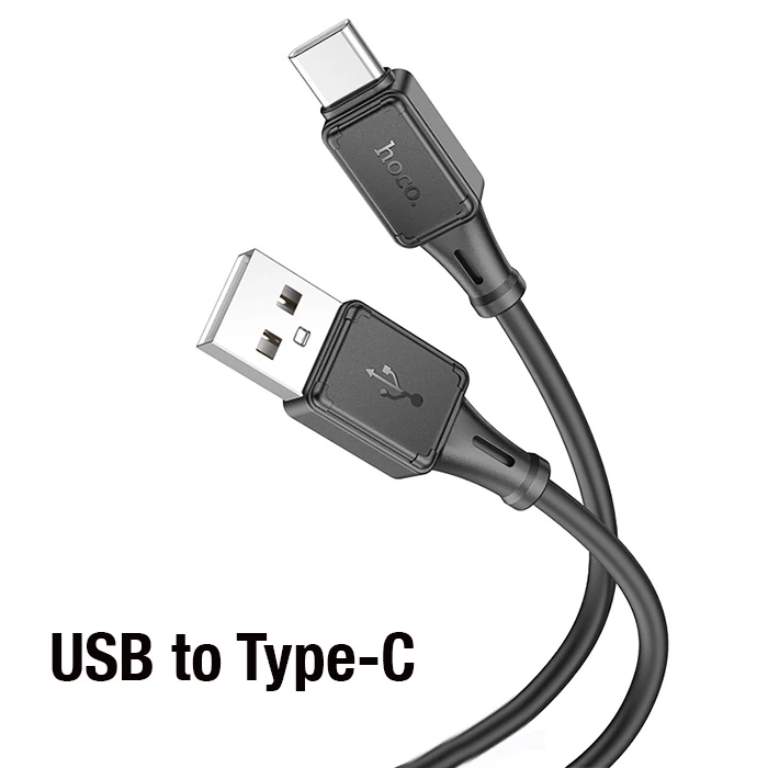 HOCO X101 Assistant USB to Type-C 3A Hızlı Şarj ve Data Kablosu-(5775) - Siyah