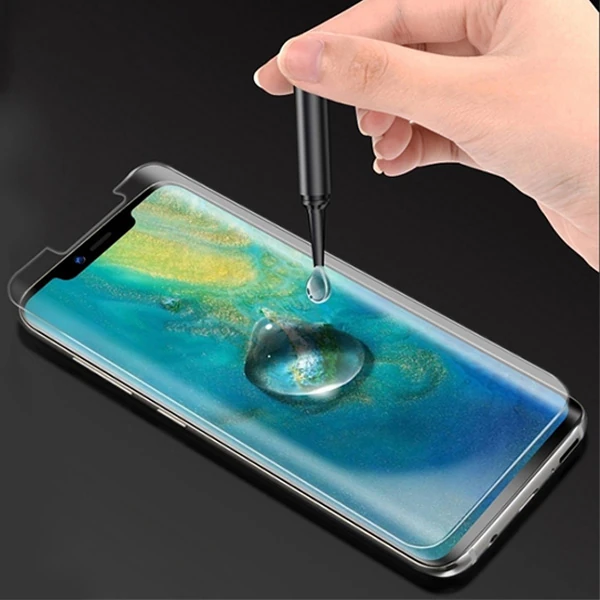 SM Galaxy S21 Full Uv Liquid+uv Işık 3DKırılmaz Cam Ekran Koruyucu-(5775) - Şeffaf 2