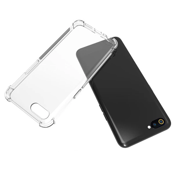 Oppo Realme C2 Anti-Drop Darbe Emici Silikon Kılıf-(5775) - Şeffaf 2