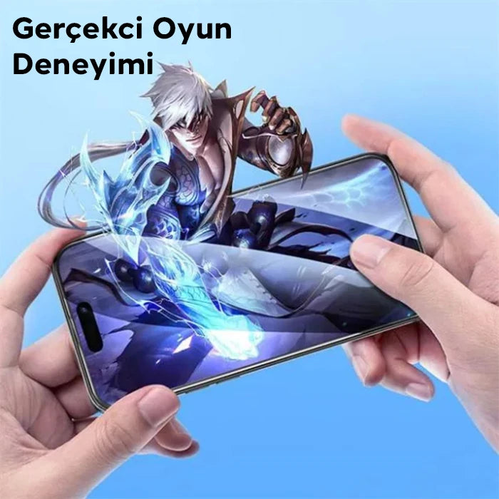 HOCO Flash attach iPhone 15 Full HD Tempered Kırılmaz Cam Ekran Koruyucu-(5775) - Şeffaf 2