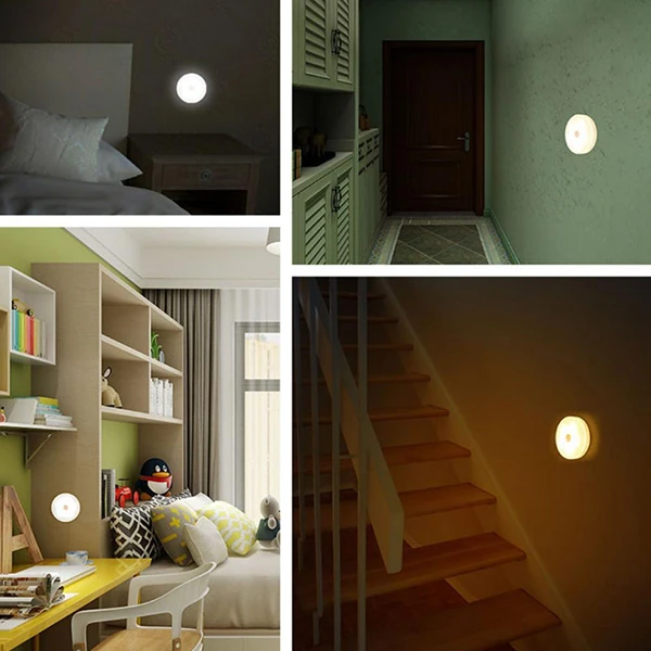 ALLY Mini 5 Led Usb Şarjjlı Tuşlu Gece Lambası Led-(5775) - Beyaz