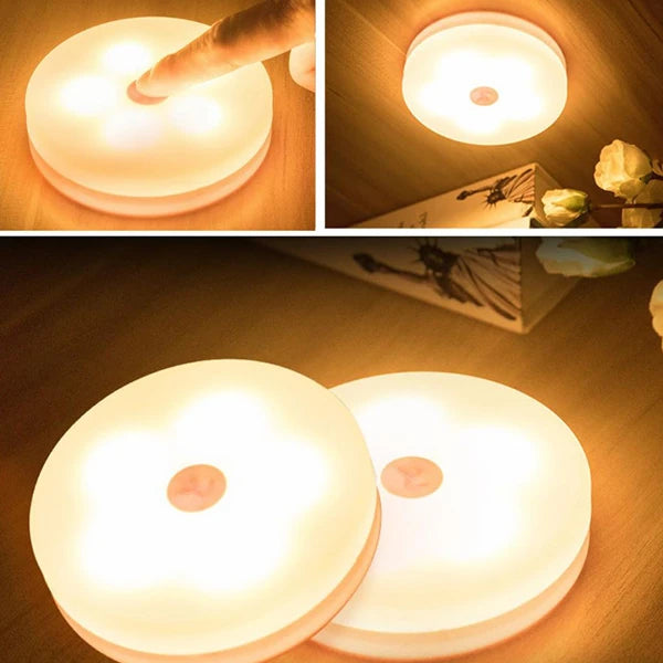 ALLY Mini 5 Led Usb Şarjjlı Tuşlu Gece Lambası Led-(5775) - Beyaz