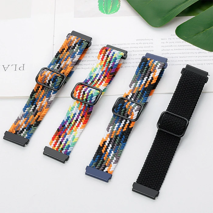 Ally Apple Watch 7-8 41mm 6-5-4 40mm Japon Tokalı Elastik Kayış Kordon 3-2-1 38mm-(5775) - Mavi