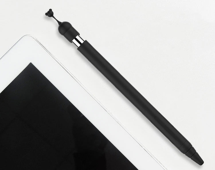 Ally Apple Pencil 1 İçin Silikon Kılıf Koruyucu-(5775) - Siyah