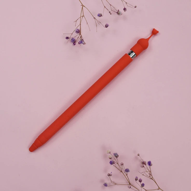 Ally Apple Pencil 1 İçin Silikon Kılıf Koruyucu-(5775) - Sarı