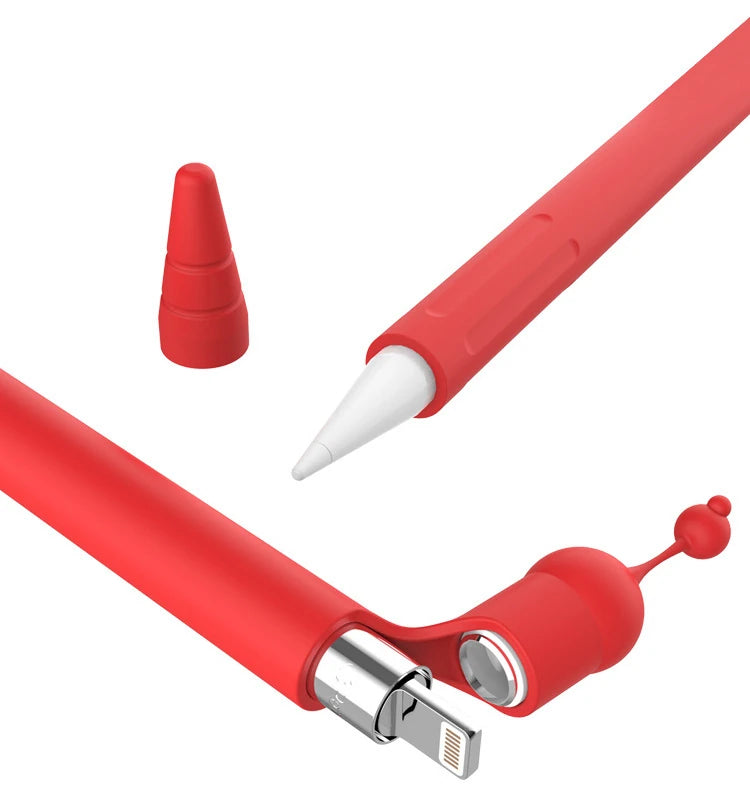 Ally Apple Pencil 1 İçin Silikon Kılıf Koruyucu-(5775) - Sarı