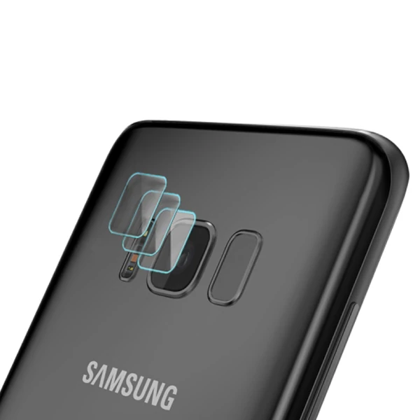Gor Samsung Galaxy S8 Nano Kamera Koruyucu 3 Adet Set-(5775) - Şeffaf 2