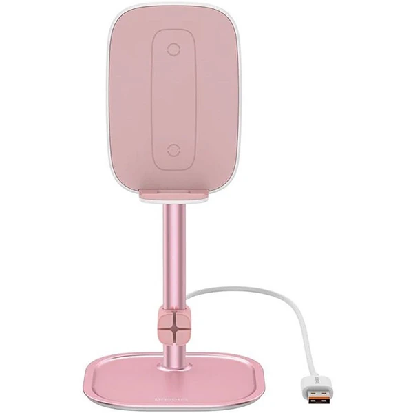 Baseus Literary 15W Kablosuz Şarj Masaüstü Telefon Tutucu Stand Wireless Şarj-(5775) - Rose Gold