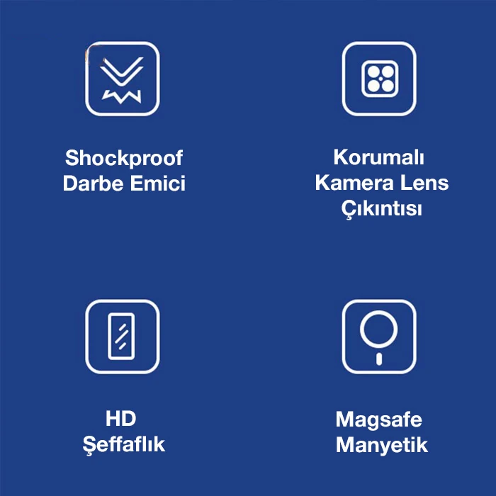 ALLY iPhone 13 Pro Magsafe Uyumlu Manyetik Kılıf Silikon Kılıf-(5775) - Şeffaf 2