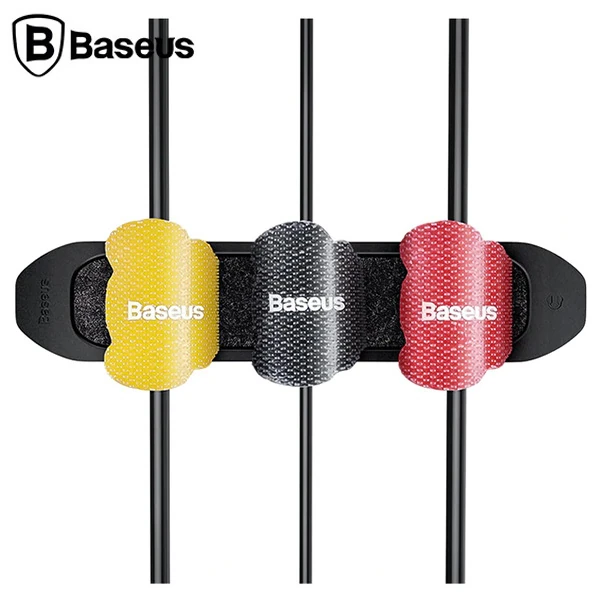 Baseus Cable Fixer Kit Kablo Organizatör Tutucu Ve Ayrıştıcı-(5775) - Siyah