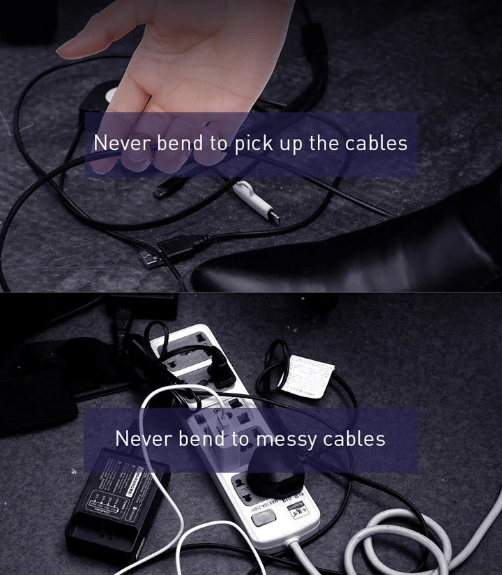 Baseus Cable Fixer Kit Kablo Organizatör Tutucu Ve Ayrıştıcı-(5775) - Siyah