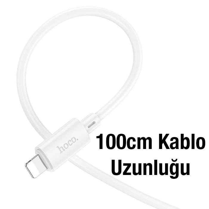 HOCO X88 20W Type-C to iPhone Lightning Hızlı Data ve Şarj Kablosu-(5775) - Beyaz