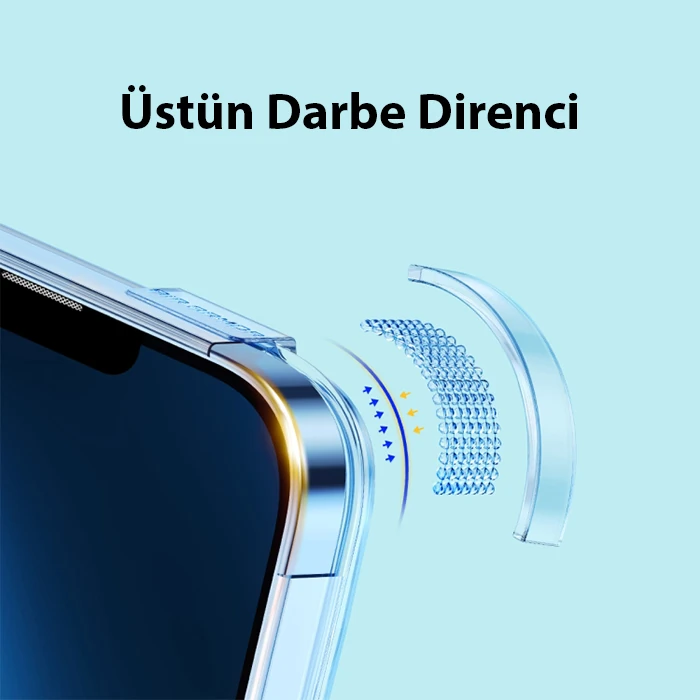 Baseus Crystal iPhone 14 Plus 6.7 Magsafe Silikon Kılıf + Tempered Ekran Koruyucu Set-(5775) - Şeffaf 2