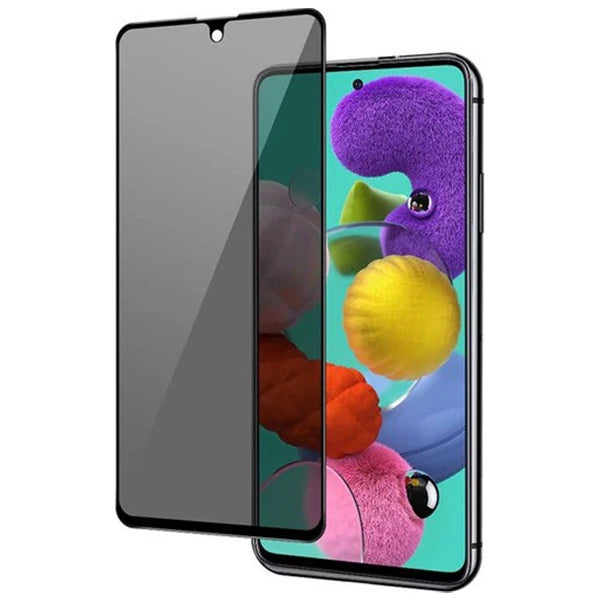 SM Galaxy S10 Lite 3D Full Privacy Gizlilik Tempered Cam Ekran Koruyucu-(5775) - Siyah