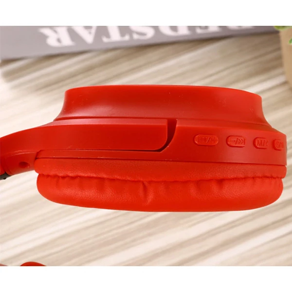 Ally XB380 BT5.0 Kablosuz Kulak Üstü Bluetooth Kulaklık-(5775) - Kırmızı