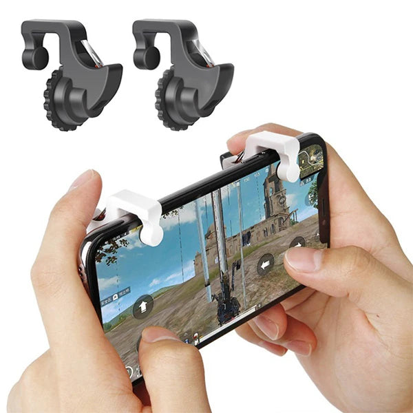 One Pair Profesyonel Joystick Pubg Oyun Ateşleyici Aparat 2 Adet-(5775) - Siyah