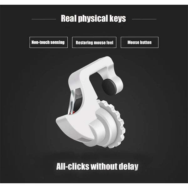 One Pair Profesyonel Joystick Pubg Oyun Ateşleyici Aparat 2 Adet-(5775) - Siyah