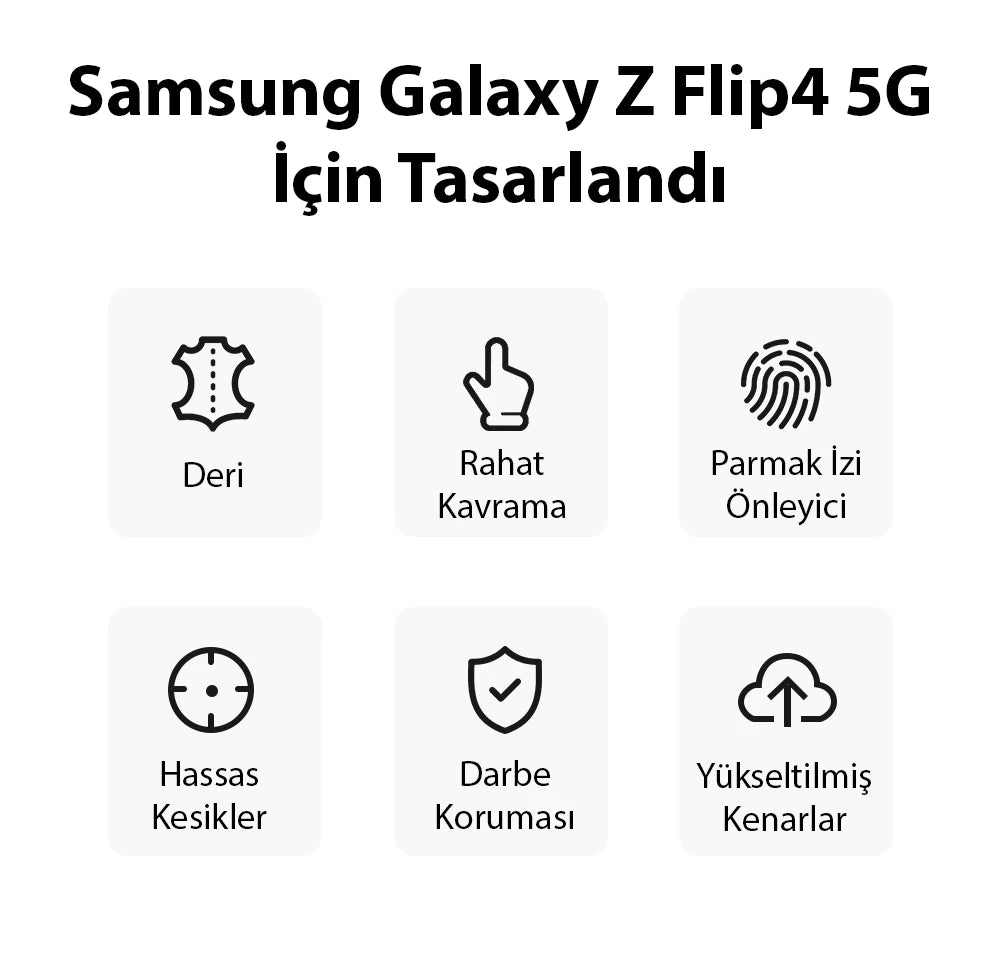 Dux Ducis Venice Series Samsung Galaxy Z Flip4 5G için Premium Deri Kılıf-(5775) - Pembe