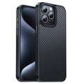 Hoco iPhone 15 Pro Max AS7 Kevlar Kılıf Manyetik Magsafeli Telefon Kılıfı-(5775) - Siyah