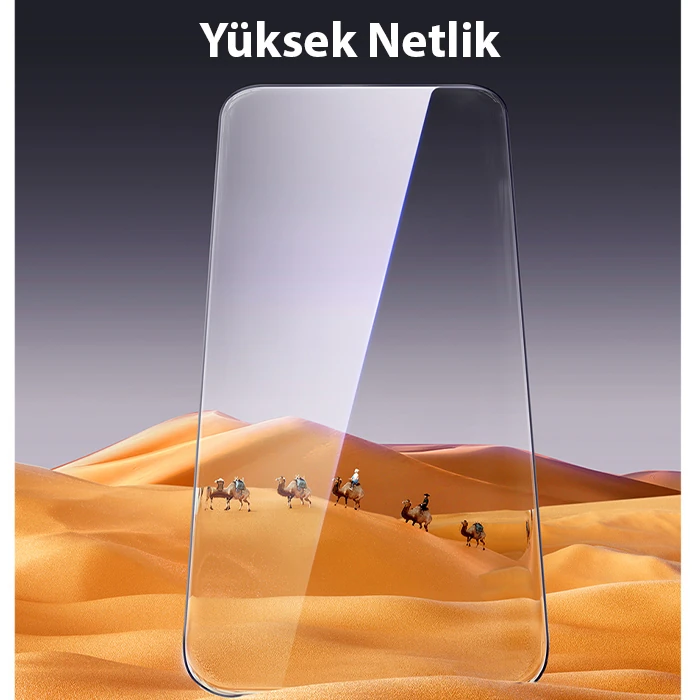 Baseus Schott iPhone 15 Pro Full Koruma Eye-Protection Tempered Cam Ekran Koruyucu-(5775) - Şeffaf 2