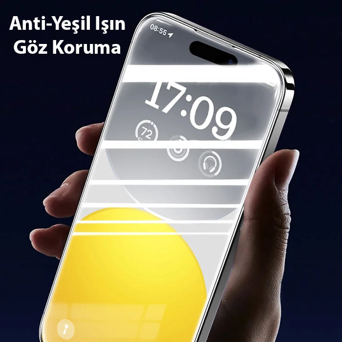 Baseus Schott iPhone 15 Pro Full Koruma Eye-Protection Tempered Cam Ekran Koruyucu-(5775) - Şeffaf 2