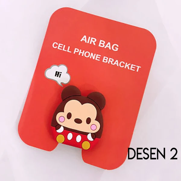 Ally 3d Sevimli Hayvanlar Pop Stand Telefon Tutucu-(5775) - Desenli 6
