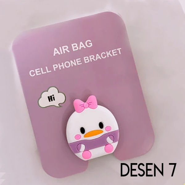 Ally 3d Sevimli Hayvanlar Pop Stand Telefon Tutucu-(5775) - Desenli 6