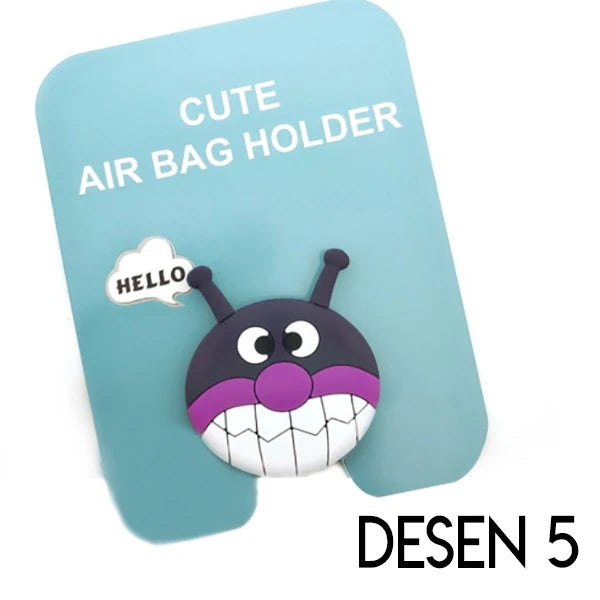 Ally 3d Sevimli Hayvanlar Pop Stand Telefon Tutucu-(5775) - Desenli 6