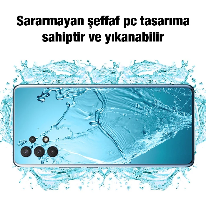 ALLY Samsung Galaxy A33 5G Kılıf Kamera Korumalı Ultra İnce Şeffaf Silikon Kılıf-(5775) - Şeffaf 2