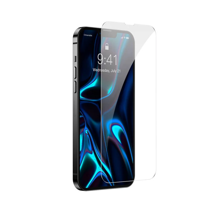 Baseus iPhone 13 Mini 0.3mm Tempered Full Cam Ekran Koruyucu 2 Adet Set-(5775) - Şeffaf 2