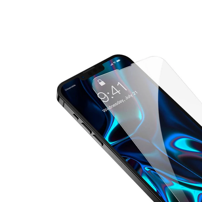Baseus iPhone 13 Mini 0.3mm Tempered Full Cam Ekran Koruyucu 2 Adet Set-(5775) - Şeffaf 2