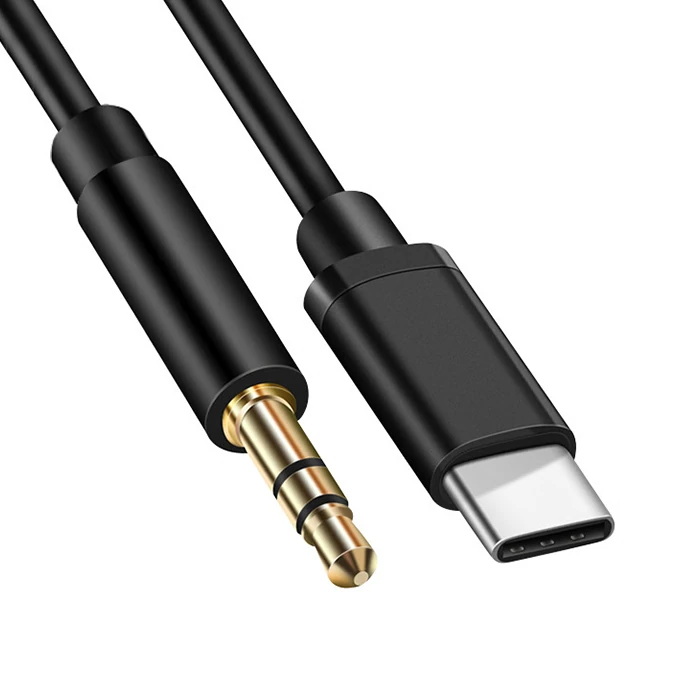 ALLY Type-c To 3.5 mm Audio Aux Kablo-(5775) - Siyah