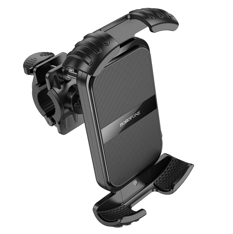 Ally Borofone BH105 Crown Gidon Bağlantılı Bisiklet ve Motosiklet Telefon Tutucu-(5775) - Siyah
